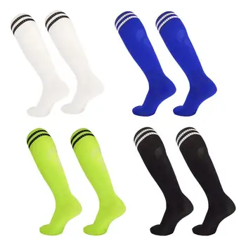 1 Пара спортивных носков унисекс, Нескользящие дышащие компрессионные чулки, Мужские Женские носки для бега, Длинные футбольные носки