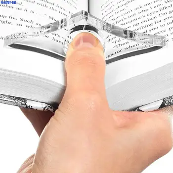 1 шт. Многофункциональная акриловая подставка для книги для большого пальца, держатель для страницы книги, держатель для большого пальца, удобная закладка для школьных канцелярских принадлежностей