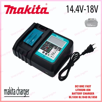100% Оригинальное Зарядное Устройство Makita 14,4 В-18 В DC18RC Зарядное Устройство Makita 6000 мАч Bl1830 Bl1430 BL1860 BL1890 Зарядное Устройство для инструмента