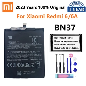 100% Оригинальный Xiao mi Аккумулятор BN37 3000 мАч Для Xiaomi Redmi 6 Redmi6 Redmi 6A Высококачественные Сменные Аккумуляторы Для Телефонов