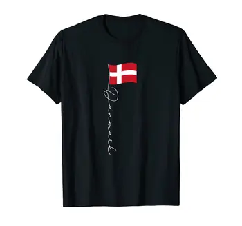 100% Хлопок, фирменный флаг Дании, Элегантная патриотическая футболка с датским флагом, хип-хоп МУЖСКИЕ ЖЕНСКИЕ футболки УНИСЕКС