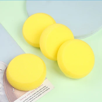 10шт желтых устойчивых и многоразовых синтетических круглых губок для впитывания акварели