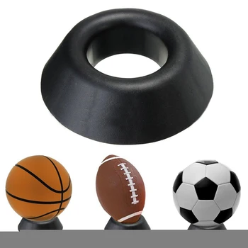 1шт Пластиковая Подставка для мяча Черного Цвета Держатель дисплея Баскетбольный Футбольный мяч для Регби Опорная база Оптом