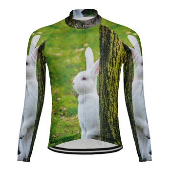 2023 White Rabbit Мужская Велосипедная Майка С Длинным Рукавом, Топы, Велосипедная MTB Рубашка Для Скоростного Спуска, Дорожная Велосипедная Команда, Летняя Спортивная Одежда