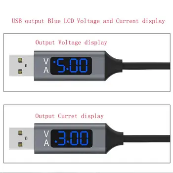 2023 Новый кабель QC 3.0 USB Type C для быстрой зарядки и синхронизации данных со светодиодным дисплеем напряжения тока