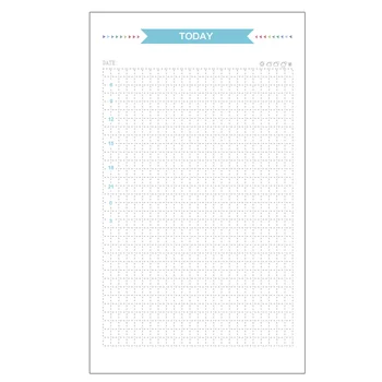 40 листов бумаги с 6 отверстиями для заправки блокнота Planner Journal Dairy (сетка)