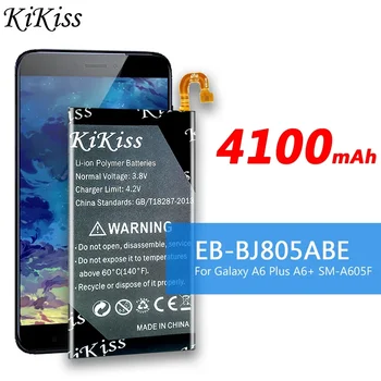 4100 мАч EB-BJ805ABE Аккумулятор для телефона Samsung Galaxy A6 Plus A6 + A6Plus SM-A605F A605G A6050 A605K A605FN A605GN