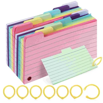 450 Шт флэш-карт, блокнот, маленькие блокноты для заметок шести цветов Mini для изучающего студента 0