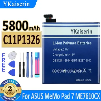 5800 мАч YKaiserin Аккумулятор C11P1326 для ASUS MeMo Pad 7 Pad7 ME7610C ME7610CX ME176C ME176CX Bateria