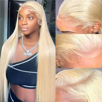 613 HD Кружевной Фронтальный парик 13x4 13x6 Hd Кружевной Прозрачный Медовый блондин, Бразильский прямой кружевной Фронтальный парик из человеческих волос для женщин