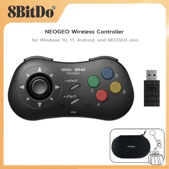 8BitDo NEOGEO 2.4G Беспроводной игровой контроллер С функцией Turbo, Bluetooth Геймпад для Windows 10/11, Android NEOGEO mini