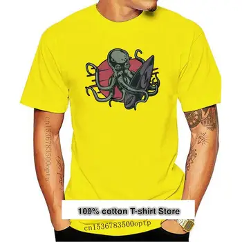 Camiseta con estampado de pulpo surfista para hombre, camisa Popular sin etiqueta para surfear, surf, playa, S-3Xl