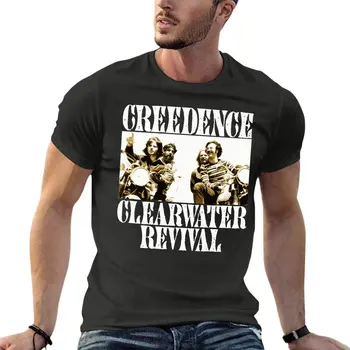 Creedence Clearwater Revival Байкеры Оверсайз Футболка Забавная Мужская Одежда Из 100% Хлопка Уличная Одежда Большого Размера Топ Футболка