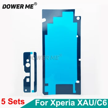 Dower Me 5 компл./лот Для Sony Xperia XA Ultra C6 Передняя ЖК-Наклейка Задняя Крышка Клейкая Полный Комплект Клейкой Ленты F3216 F3215 F3211/12/13