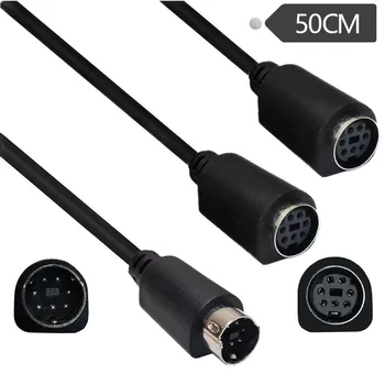 Mini DIN 7Pin Splitter Y Кабель-адаптер, аудио /видео кабель mini din7 core, кабель для телеприставки S-video
