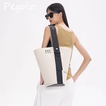 Pegolo 2022 новый французский нишевый дизайн, модная, простая и универсальная повседневная сумка через плечо для поездок на работу большой емкости traf