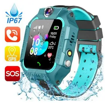 Q19 Детские умные часы GPS Трекер Телефонный звонок Водонепроницаемая камера позиционирования Сенсорный экран Спортивные умные часы для подарка детям