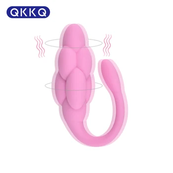 QKKQ 10 Скоростной Вибратор с маленьким хвостиком Для женщин, стимулирующий мастурбацию клитора USB Зарядное Устройство Магазин секс-игрушек