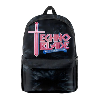 Technoblade Merch 15 Million Subs Tie Dye Рюкзак Студенческая школьная сумка унисекс рюкзак на молнии дорожная сумка
