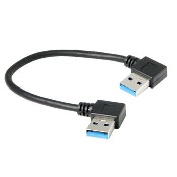 USB 3.0 Type-A Кабель для передачи данных под прямым углом 90 Градусов для компьютера с Жестким диском