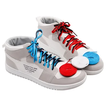 Weiou Шнурует кроссовки на 8 мм прочнее, пара веревок, двухцветные уникальные овальные шнурки для альпинизма, розничная продажа, одна пара аксессуаров для спортивных походных ботинок