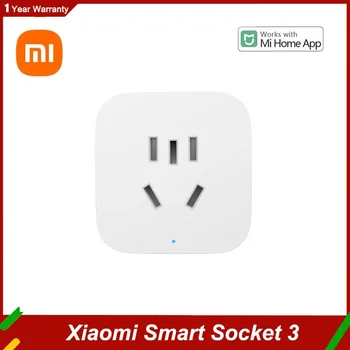 Xiaomi Mijia Smart Socket 3 Версия статистики питания Wi Fi Адаптер беспроводного дистанционного управления Включение Выключение питания Работа с приложением Mi Home