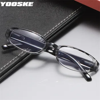 YOOSKE Анти-Синий Свет Очки Для Чтения Женщины Мужчины Маленькая Оправа Сверхлегкие Очки Для Дальнозоркости Дальнозоркость Диоптрий +1.0 1.5 2.0 2.5