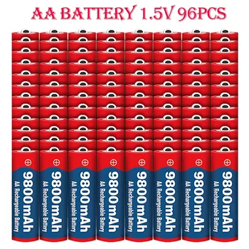 Батарея типа АА 100% оригинал 2023New Высококачественная перезаряжаемая батарея типа АА 1,5 В 9800 мАч для светодиодной игрушечной камеры, батареи микрофона