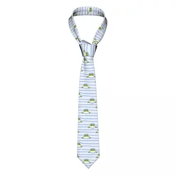 Галстук для мужчин, официальные узкие галстуки, Классические мужские в полоску С милыми лягушками, Свадебный галстук, Джентльменский Узкий