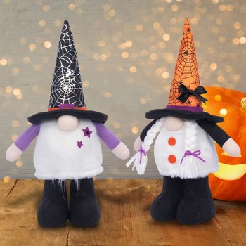 Гномы на Хэллоуин, плюшевые украшения в виде эльфов, куклы-призраки для домашнего декора, украшение для стола на Хэллоуин, Многоуровневый декор для вечеринки