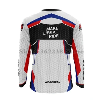 Для BMW Motorrad WorldSBK Racing Team Новая Длинная футболка Для мотоцикла Rally Motorsport, Летние Мужские Быстросохнущие Трикотажные изделия С защитой От Ультрафиолета 0