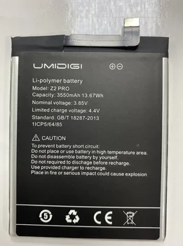 Для Umidigi Z2 Pro Совершенно новый аккумулятор мобильного телефона Umi Z2 Pro Battery 3850MAh