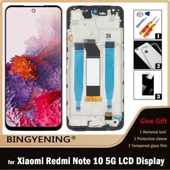 Для Xiaomi Redmi Note 10 5G M2103K19G ЖК-дисплей С Сенсорным Экраном и Цифровым Преобразователем В Сборе Для POCO M3 Pro 5G M2103K19PI С Рамкой