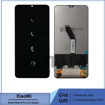 Для xiaomi redmi note 8 pro ЖК-экран, сенсорный экран с цифровым преобразователем и 6,53-дюймовым креплением для redmi note
