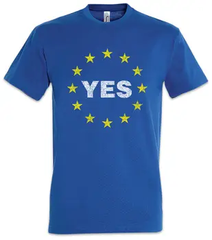 Европейская футболка Yes Europe Remain Баннер, флаг, символ Союза, Знак ЕС