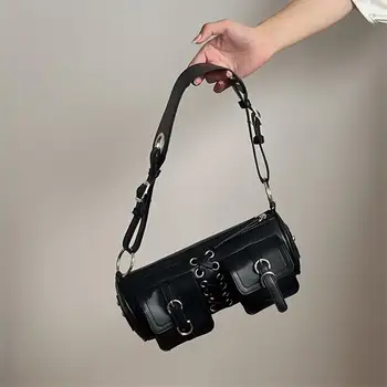 Женская сумка через плечо 2022 Новые винтажные сумки Cool Girls с локомотивом под мышками, дизайн ремней, сумка через плечо, сумки