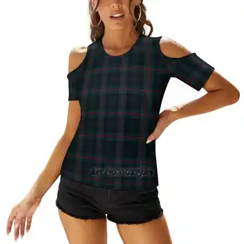 Женская футболка Murray Of Atholl в современной шотландской клетке со шнуровкой сзади, сексуальные футболки, пуловер с вырезами, шотландский топ Murray Tartan Clan