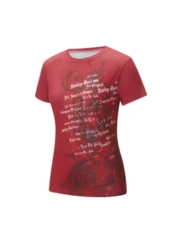 Женские футболки с готическим рисунком, укороченный топ с буквенным принтом Y2k, топы с круглым вырезом и коротким рукавом, Винтажная уличная одежда