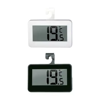 ЖК-термометр для холодильника Гигрометр Водонепроницаемый с крючком Портативный Многоцелевой морозильный термометр для комнатных кафе и кухни