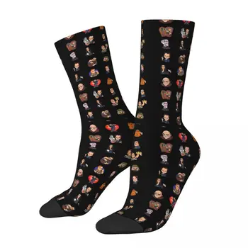 Забавный счастливый носок для мужчин Сейчас Netflix Винтажный сериал среда Качественный носок для экипажа с рисунком Бесшовный подарок