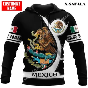 Индивидуальная толстовка с 3D принтом Mexican Pride Унисекс для мужчин и женщин, Пуловер, толстовка, Джерси с капюшоном, спортивные костюмы, Верхняя одежда, рубашка