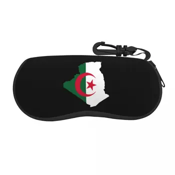 Карта Алжира Флаг Футляр Для очков Защитные Аксессуары Коробка для хранения для чтения Коробка для очков с принтом