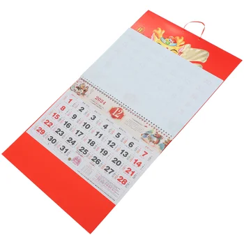 Китайский календарь 2024 Год Настенный Календарь Дракона Китайский Весенний Фестиваль Лунный Календарь Календарь Китайского Нового года