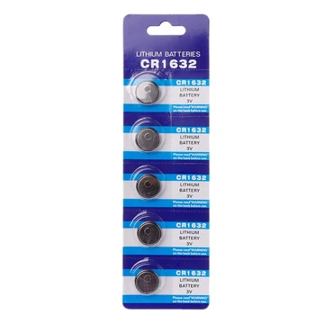 Кнопочные батарейки 3V CR1632 LM1632 BR1632 ECR1632 Литиевая батарейка для монет-5 шт.