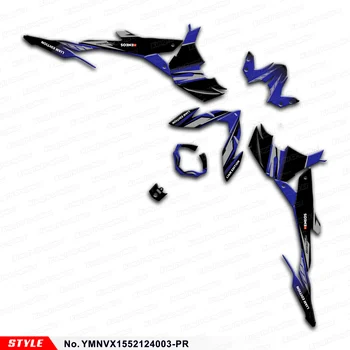 Комплект виниловых наклеек с пользовательской графикой для Yamaha Aerox NVX 155 NVX155 2021 2022 2023 2024, фирменный номер YMNVX1552124003-PR 0