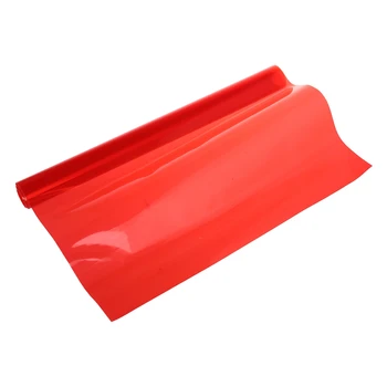 Красный автомобильный задний противотуманный головной фонарь, защитная пленка для фар 30x60 см