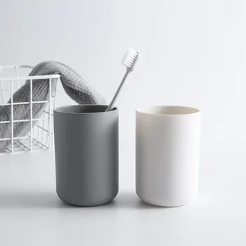 Круглая пластиковая чашка для зубной щетки, чашка для пары, креативная домашняя урна, простая чашка для мытья, жидкость для полоскания рта, многофункциональная
