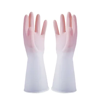 Латексные перчатки для домашней уборки, силиконовые Перчатки для мытья посуды, кухонные резиновые перчатки 0