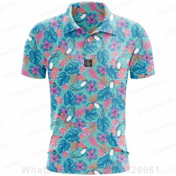 Летние красочные модные футболки-поло, мужская футболка с коротким рукавом, Быстросохнущая армейская команда, пуловер для гольфа, футболка, топы, одежда 0