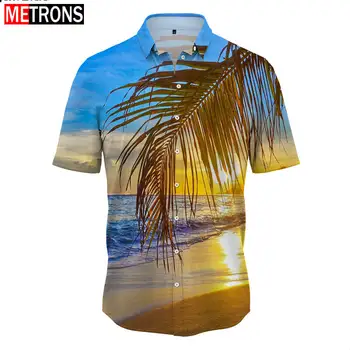 Лето 2023, Новая мужская рубашка на пуговицах, Гавайи, свободного кроя, Большая мужская рубашка с вырезом поло, модная мужская рубашка высокого качества